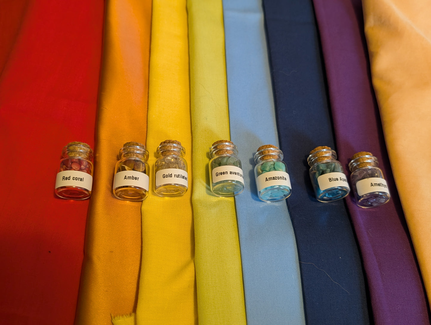 Chakra Alignment Star Charm - Seven-Pointed Yule Ornament